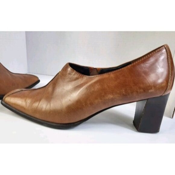 Paul Green Munchen Loafer Women's US 8 UK 5.5 Brown Leather Bootie Shoes 30913 - Picture 11 of 16